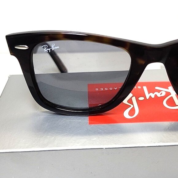 NEW - Ray-Ban RB2140 Wayfarer Sunglasses Havana/Grey Lens 50-22 mm - Unisex - Picture 6 of 9